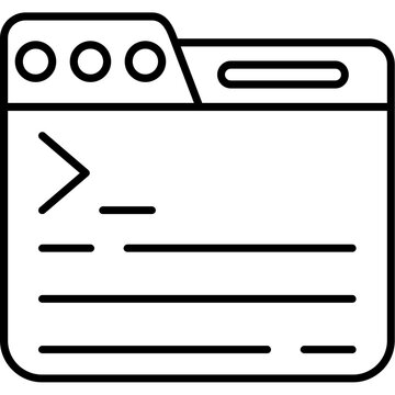 Terminal Outline Icon