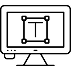 Typography Outline Icon