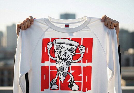 Long Sleeve T-shirt Mockup