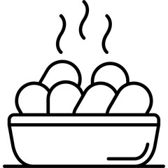 Chicken Nuggets Outline Icon