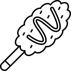 Corn Dog Outline Icon