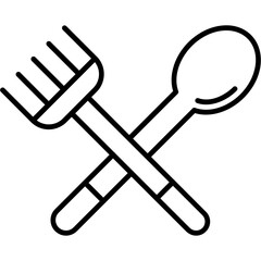 Spoon Fork Outline Icon