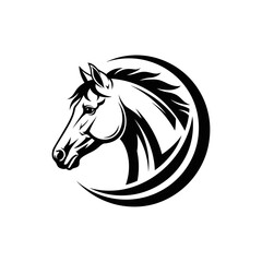 Horse Head Logo – Elegant Stallion Emblem Vector Design