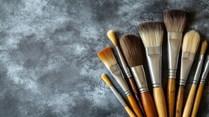 A collection of artistic brushes and conventional chopsticks are set against a plain white backdrop, symbolizing innovative educational materials and cultural instruments for creative pursuits and