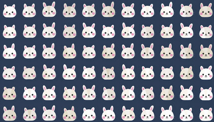 Pola mulus vektor karakter kartun hewan lucu seperti beruang, singa, anjing, kucing, dan burung hantu, dengan latar belakang angka dan huruf untuk kertas dinding anak-anak yang seru