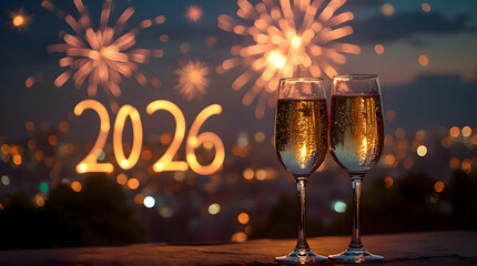 Happy New Year 2026 Toast