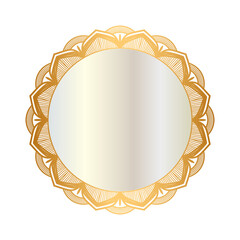 Golden circle frame border