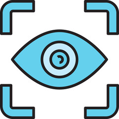 Obraz premium Eye Scan Icon 