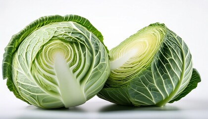 Obraz premium Cabbage Isolated On White
