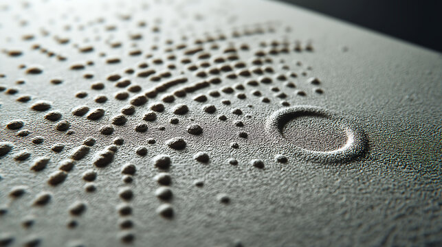 Close-up of a tactile Braille book for World Braille Day, focusing on emotional accessibility