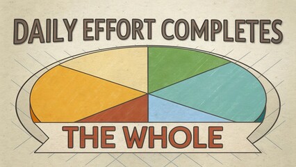 Colorful Pie Chart with Sections Displaying Percentage Breakdown