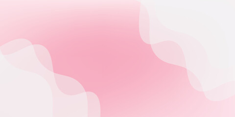 Abstract white-pink curve background, pink dynamic wallpaper with wave shapes. Template banner background for beauty products, sales, ads, pages, events, web, and others