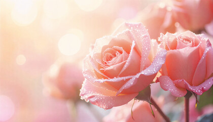 pink rose with water drops