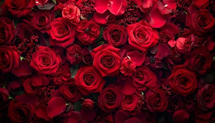 bouquet of red roses