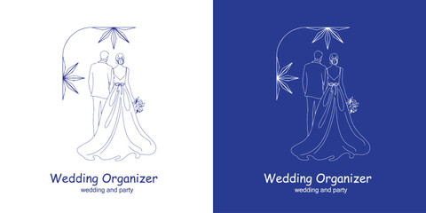 Professional Wedding Event Logo with Diamond Symbol