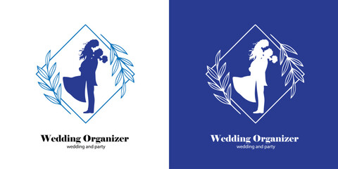 Premium Wedding Planner Logo with Ornamental Frame