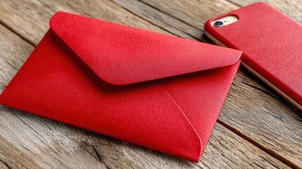 A digital red envelope being sent via mobile payment app