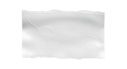 Blank Torn Paper Background with Wrinkled Texture and White Edge Details