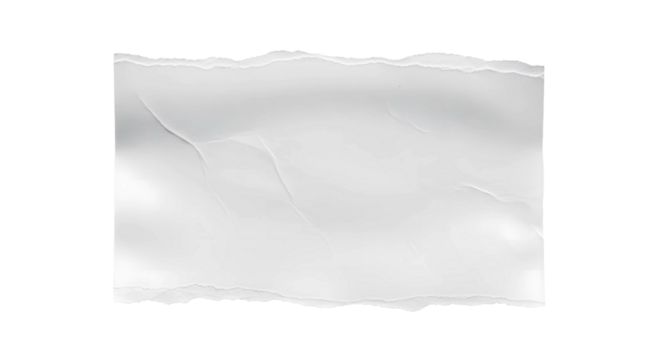 Blank Torn Paper Background with Wrinkled Texture and White Edge Details