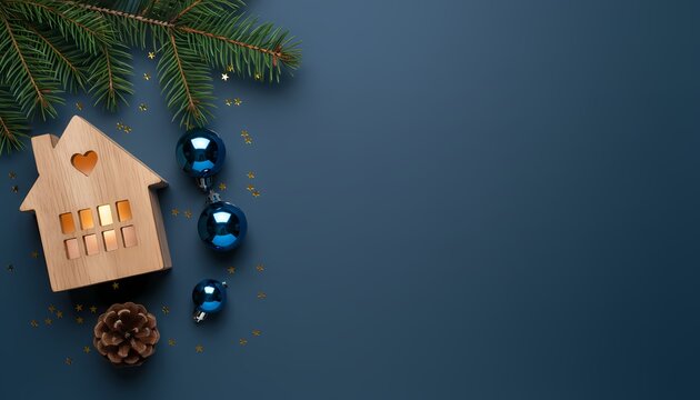 Elegant Gift Box with Satin Ribbon on Dark Background Surprise Present Surprise