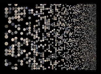 Abstract Geometrical Background. Pattern with random geometric shapes.