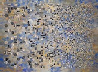 Abstract Geometrical Background. Pattern with random geometric shapes.