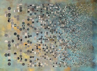 Abstract Geometrical Background. Pattern with random geometric shapes.