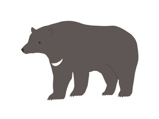 ツキノワグマのイラスト