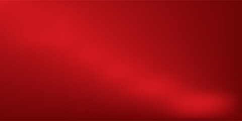 Obraz premium Abstract red gradient background, light and shadow on the backdrop with dimensions, hot tone wall with intense color, horizontal wallpaper.Print