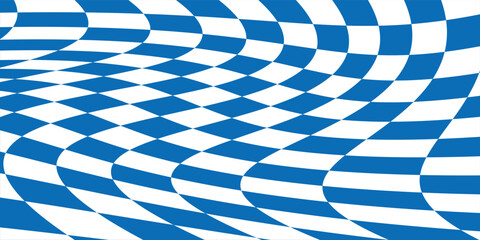 Blue and white checkered abstract background. Race background with space for text. Racing flag vector illustration. Flag race background. Print