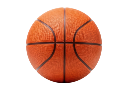 Isolated Orange Basketball Closeup_Athletic Sport_Practice Equipment_Recreational Game