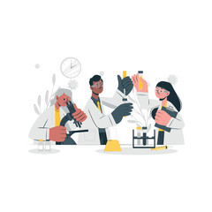 Vaccine development Cartoon Illustrations