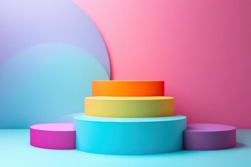 Exciting flash sale event colorful discount podium for special offers online store digital sale engaging atmosphere captivating concept