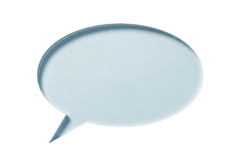Isolated speech bubble illustration, dialog balloon or communication icon, for message symbol