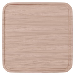 3D素材_木製プレート_四角_茶色