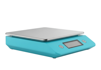 Isolated digital kitchen scale for precise measuring of ingredients food weighing tool