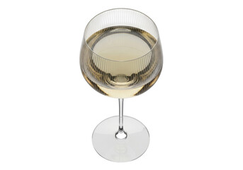 Isolated glass of wine, golden liquor, refined spirit, celebratory beverage, bar drink