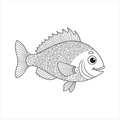 This collection features beautiful hand-drawn mandala fish coloring pages, designed with clean line art and intricate patterns. Each fish illustration is created in a unique.
