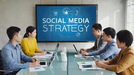 Meeting of the social media strategy.
- Powered by Adobe