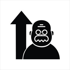 Symbolic representation of an aging population, illustrating the significant increase in the elderly demographic and the upward trend in senior age groups globally, reflecting societal shifts