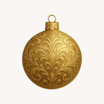 Elegant golden ornament design
