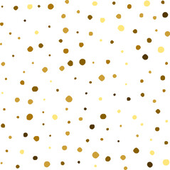 Gold Dot Glitter Seamless Pattern