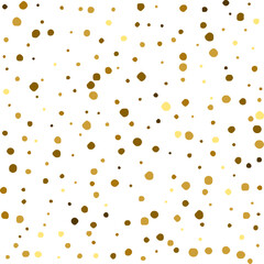 Gold Dot Glitter Seamless Pattern