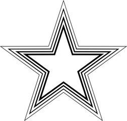 Line Star Shape