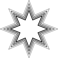 Line Star Shape