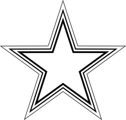 Line Star Shape