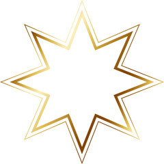 Gold Line Star
