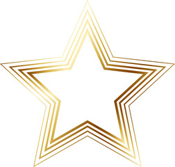 Gold Line Star