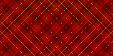 Dark Green Argyle Vector Pattern. Christmas Background. Golf Textile Print. Emerald Diamonds with Gold Accent Lines. Seamless Pattern Tile.