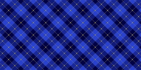 Dark Green Argyle Vector Pattern. Christmas Background. Golf Textile Print. Emerald Diamonds with Gold Accent Lines. Seamless Pattern Tile.